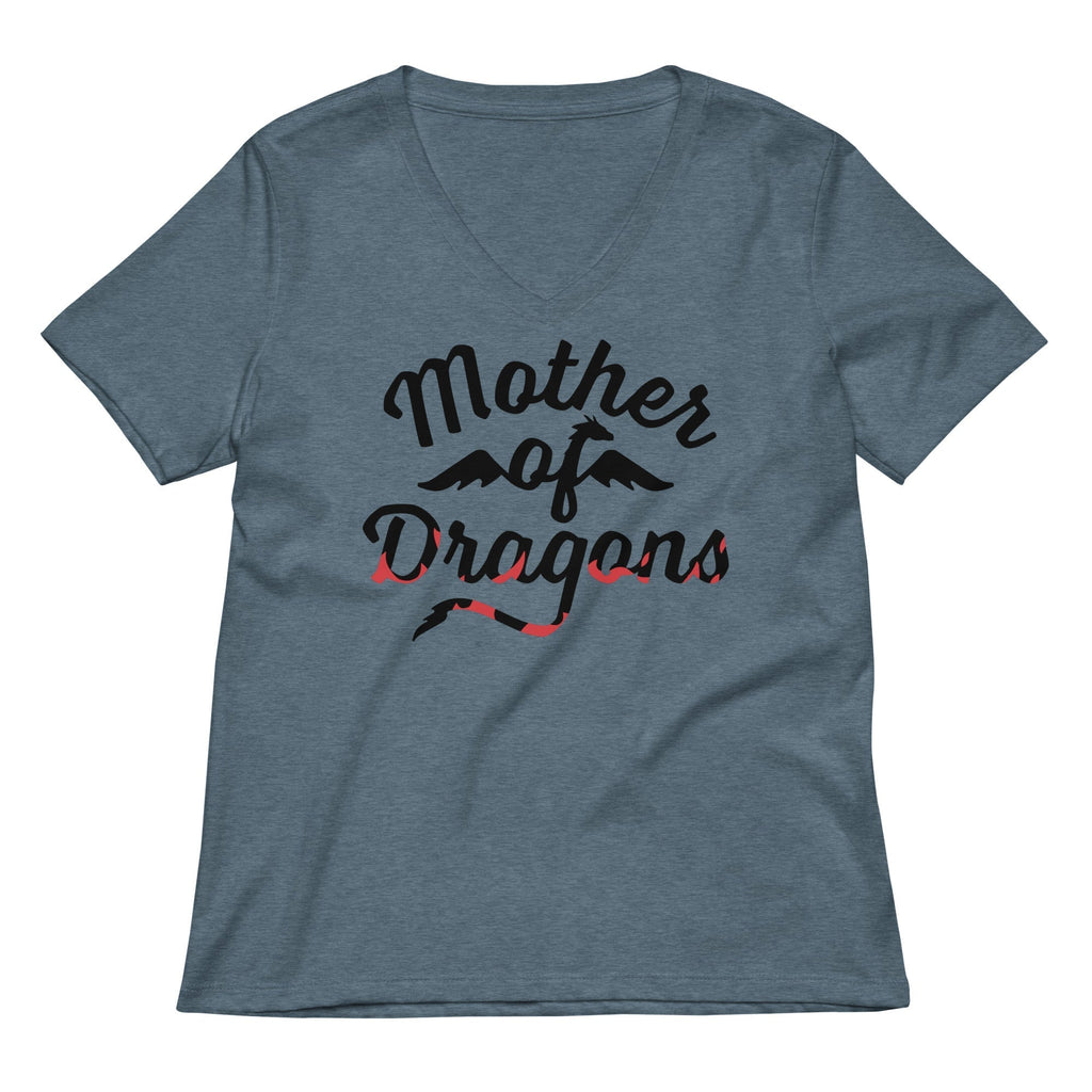 Mother Of Dragons Women's V-Neck Tee Hoodie, Sweatshirt | PureTeeCo.com (Image 1)