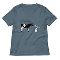 Milk, I am your father Women's V-Neck Tee Hoodie, Sweatshirt | PureTeeCo.com (Image 1)