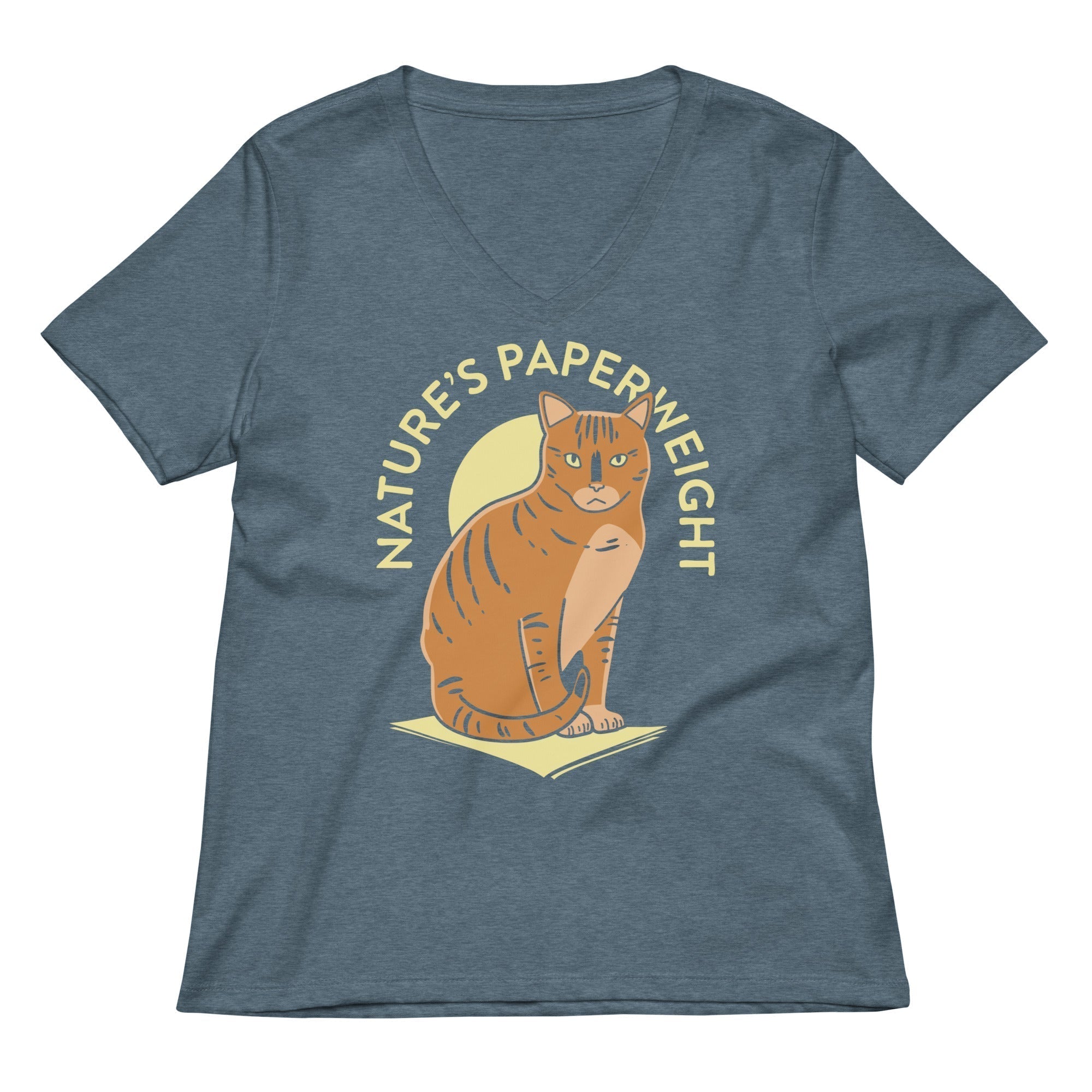 Nature's Paperweight Women's V-Neck Tee Hoodie, Sweatshirt | PureTeeCo.com (Image 4)