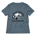 I've Got Friends In Low Places Women's V-Neck Tee Hoodie, Sweatshirt | PureTeeCo.com (Image 1)