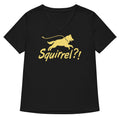 Squirrel?! Women's V-Neck Tee Hoodie, Sweatshirt | PureTeeCo.com (Image 1)