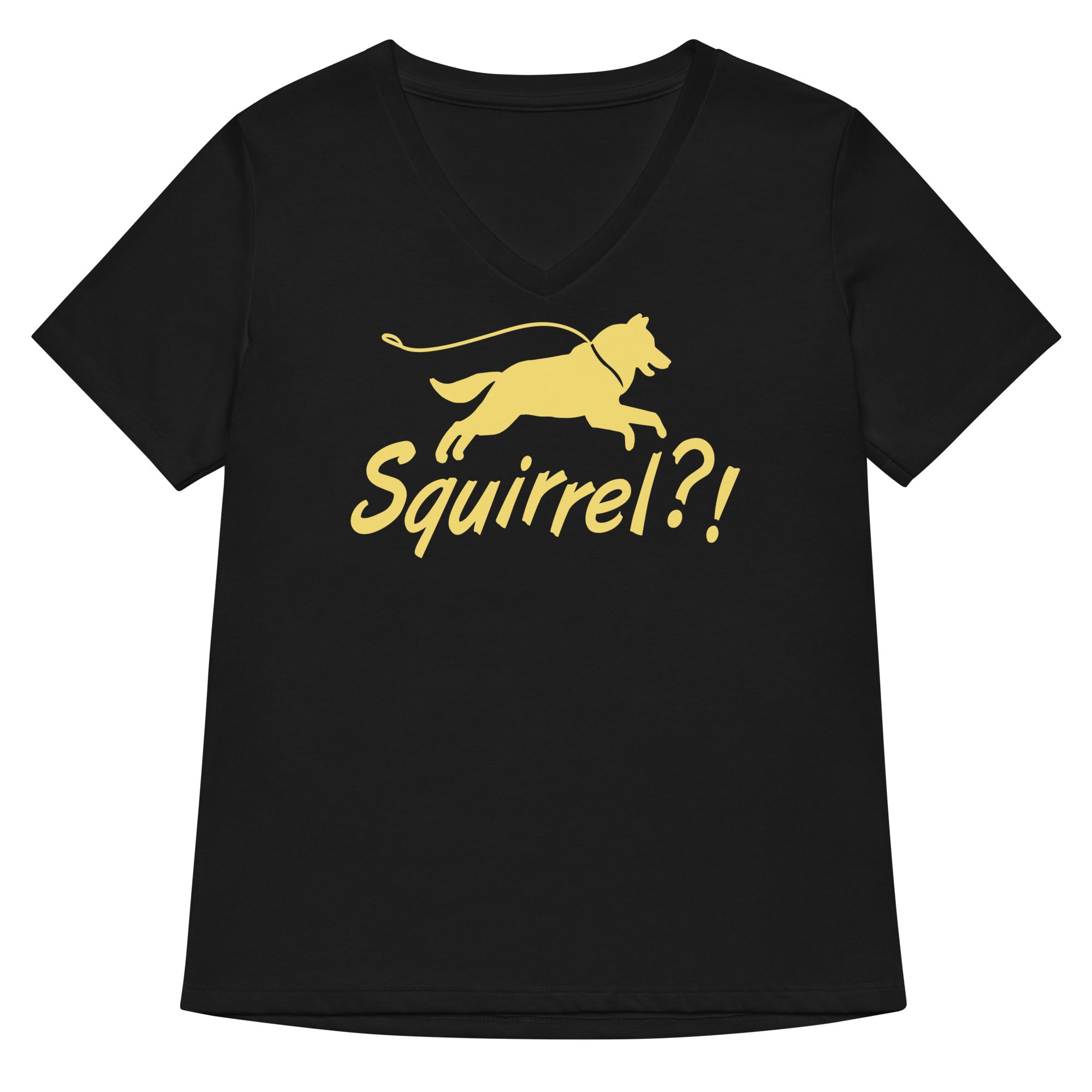 Squirrel?! Women's V-Neck Tee Hoodie, Sweatshirt | PureTeeCo.com (Image 1)