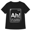 The Element Of Surprise Women's V-Neck Tee Hoodie, Sweatshirt | PureTeeCo.com (Image 1)