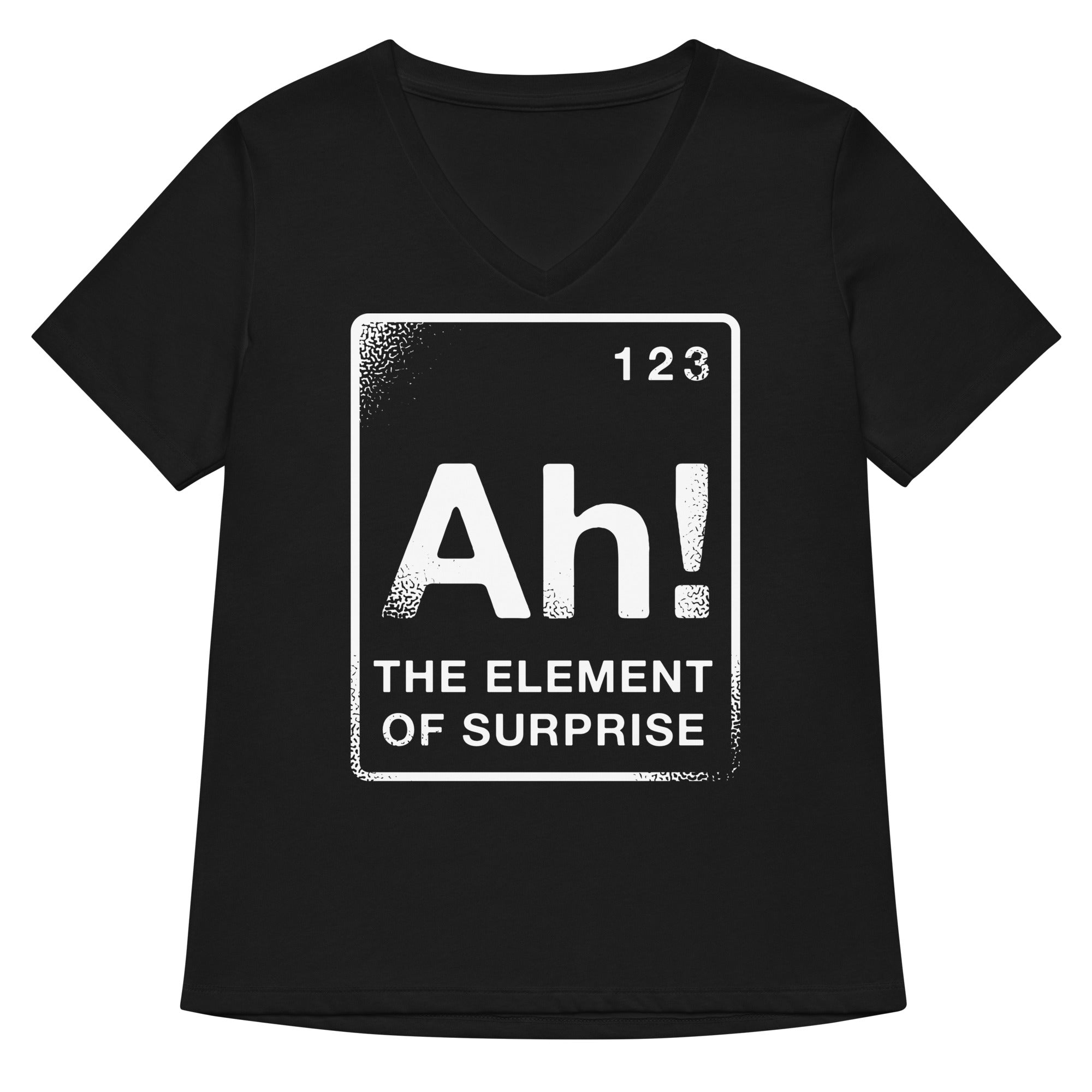 The Element Of Surprise Women's V-Neck Tee Hoodie, Sweatshirt | PureTeeCo.com (Image 1)