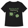 Radiate Positivity Women's V-Neck Tee Hoodie, Sweatshirt | PureTeeCo.com (Image 1)