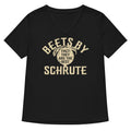 Beets By Schrute Women's V-Neck Tee Hoodie, Sweatshirt | PureTeeCo.com (Image 1)