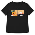 Egyptian Cat Women's V-Neck Tee Hoodie, Sweatshirt | PureTeeCo.com (Image 1)