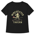 The Winchester Tavern Women's V-Neck Tee Hoodie, Sweatshirt | PureTeeCo.com (Image 1)