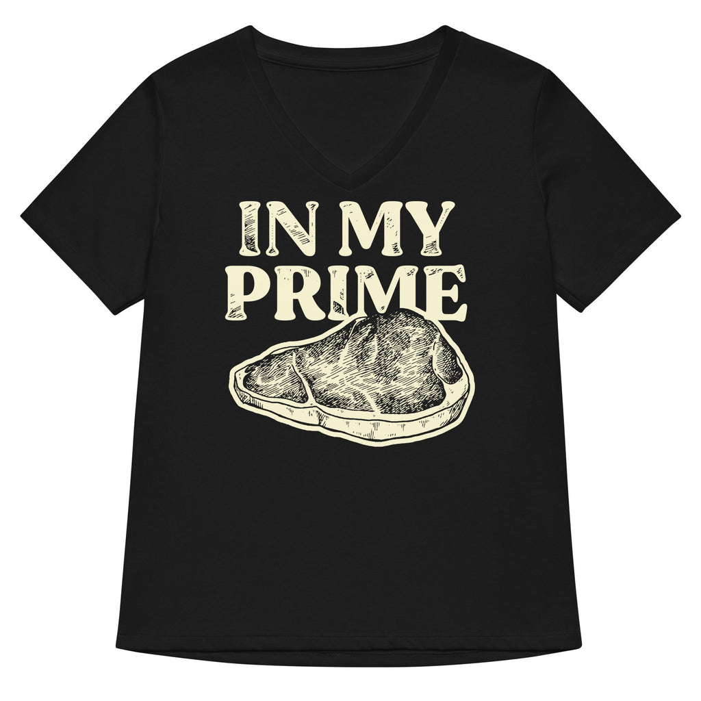 In My Prime Women's V-Neck Tee Hoodie, Sweatshirt | PureTeeCo.com (Image 2)
