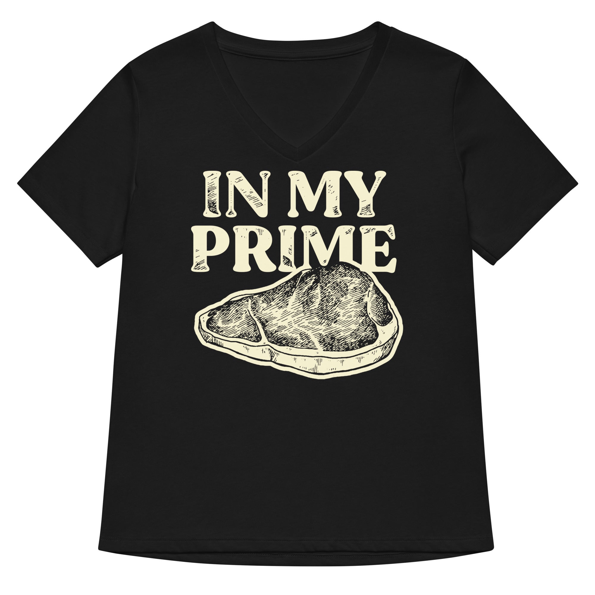 In My Prime Women's V-Neck Tee Hoodie, Sweatshirt | PureTeeCo.com (Image 2)