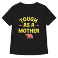 Tough As A Mother Women's V-Neck Tee Hoodie, Sweatshirt | PureTeeCo.com (Image 1)