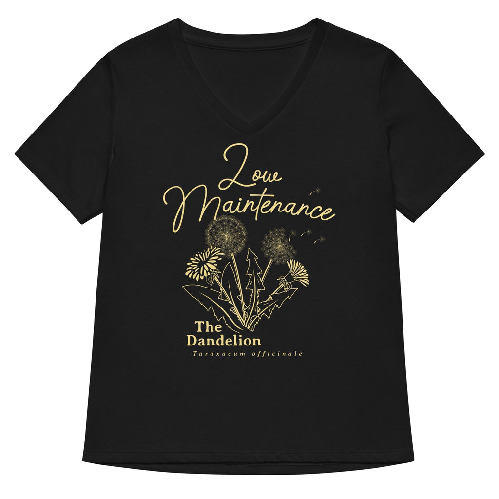 Low Maintenance Women's V-Neck Tee Hoodie, Sweatshirt | PureTeeCo.com (Image 1)