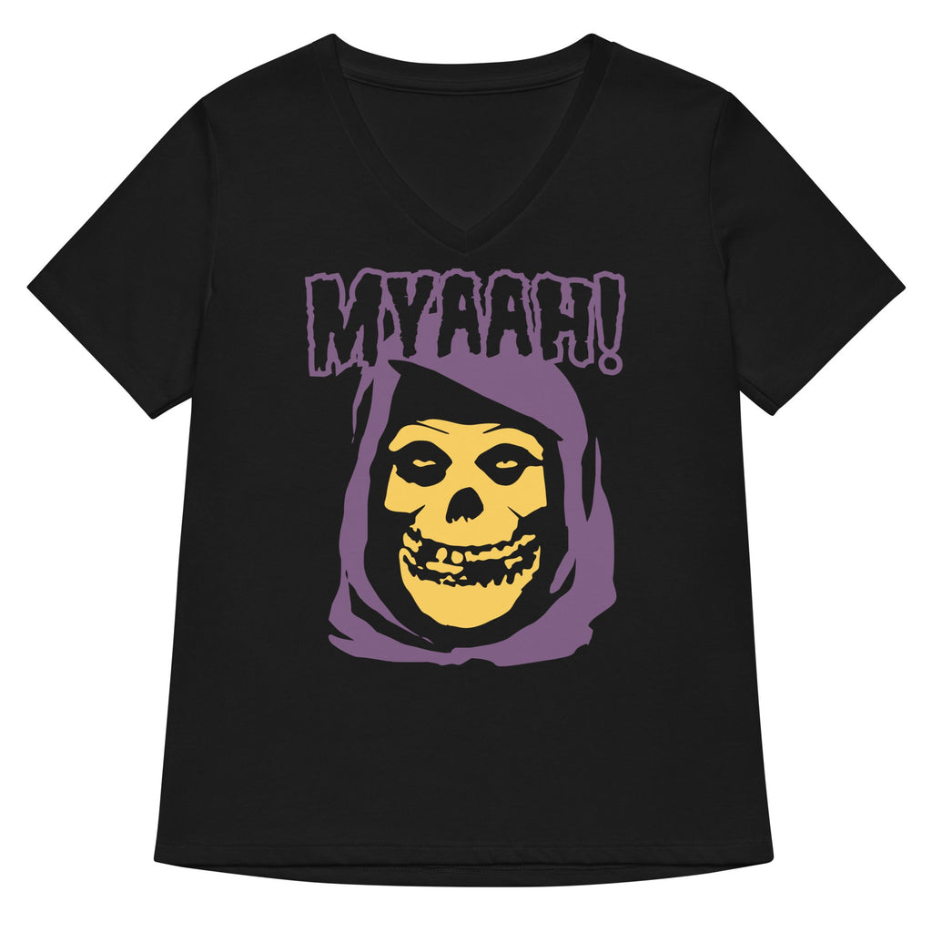 Myaah! Women's V-Neck Tee Hoodie, Sweatshirt | PureTeeCo.com (Image 1)