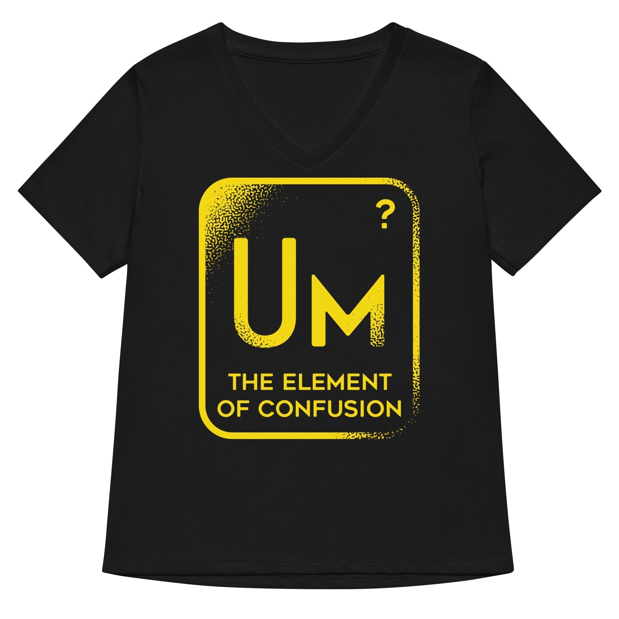 The Element Of Confusion Women's V-Neck Tee Hoodie, Sweatshirt | PureTeeCo.com (Image 3)