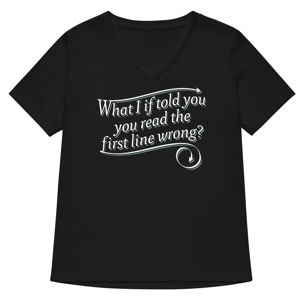 What I If Told You Women's V-Neck Tee Hoodie, Sweatshirt | PureTeeCo.com (Image 4)