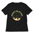 Donut Or Do Not Women's V-Neck Tee Hoodie, Sweatshirt | PureTeeCo.com (Image 1)