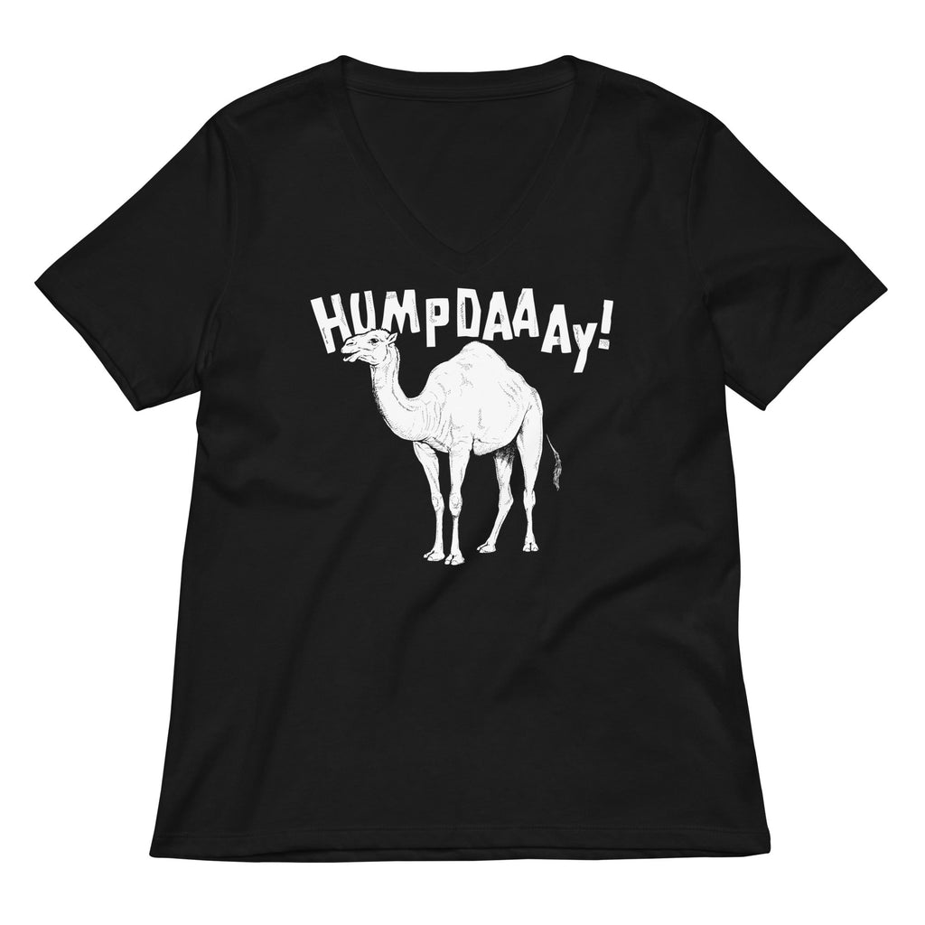 Hump Day! Women's V-Neck Tee Hoodie, Sweatshirt | PureTeeCo.com (Image 2)