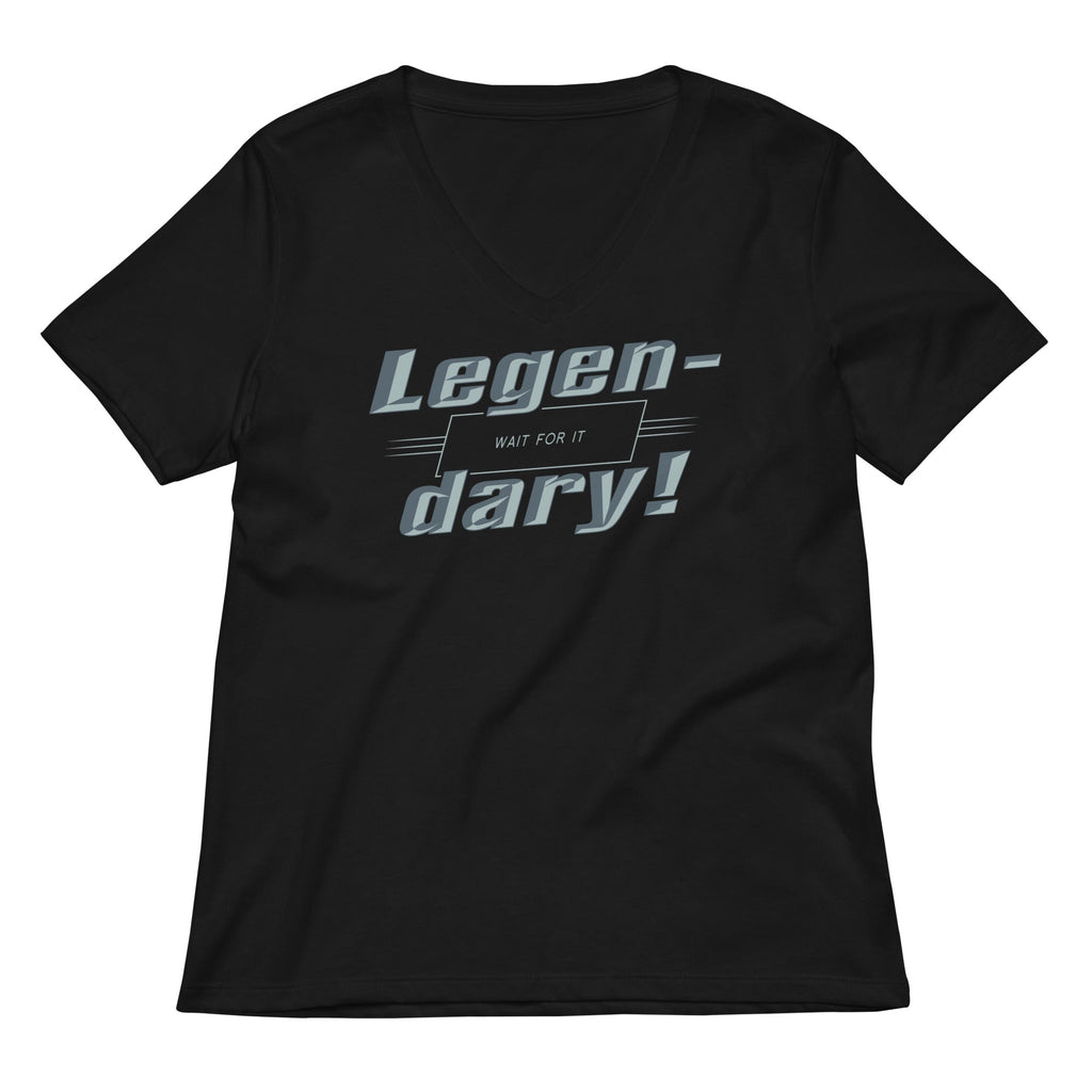 Legen-Dary Women's V-Neck Tee Hoodie, Sweatshirt | PureTeeCo.com (Image 2)
