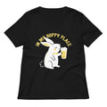 In My Hoppy Place Women's V-Neck Tee Hoodie, Sweatshirt | PureTeeCo.com (Image 1)