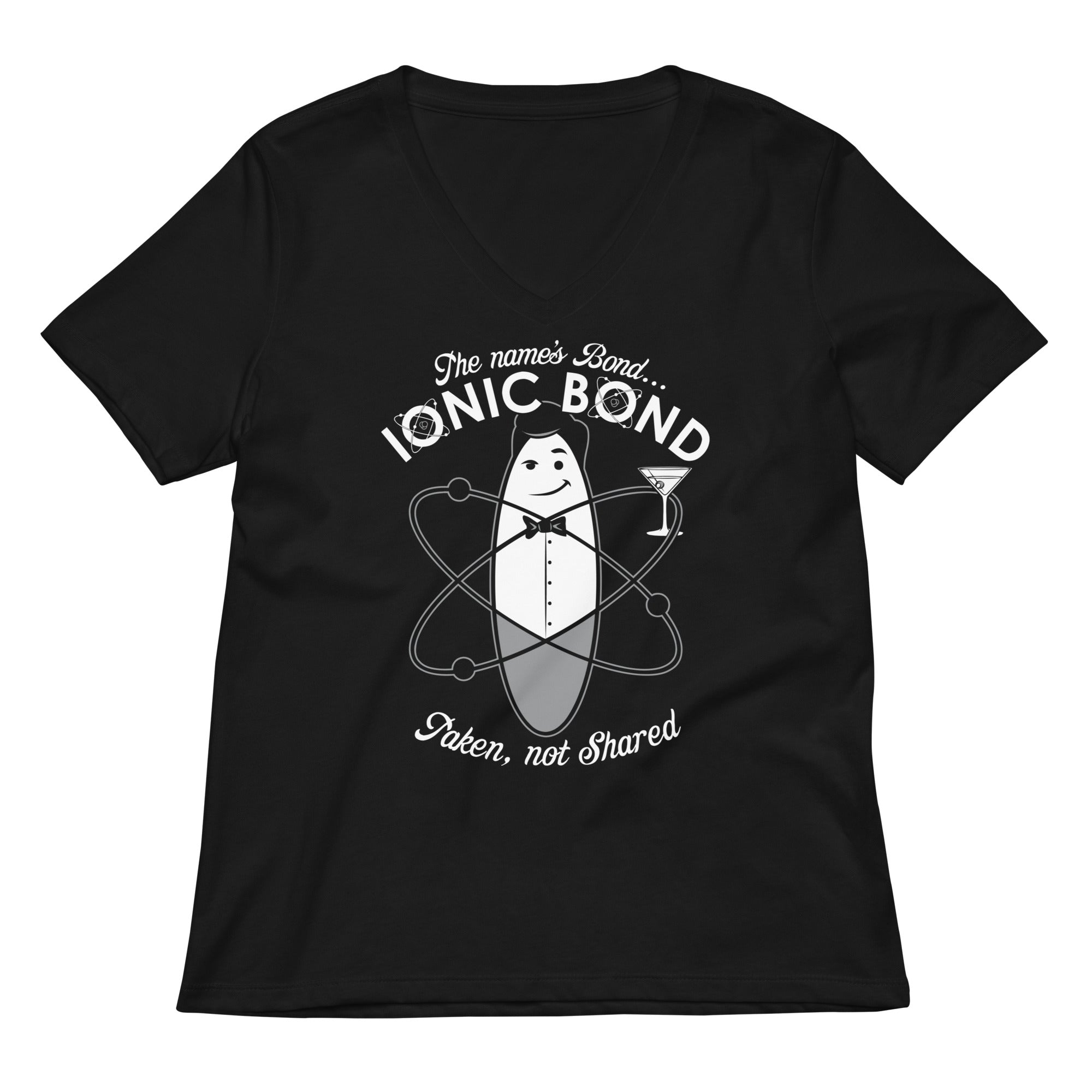 The Name's Bond, Ionic Bond Women's V-Neck Tee Hoodie, Sweatshirt | PureTeeCo.com (Image 1)