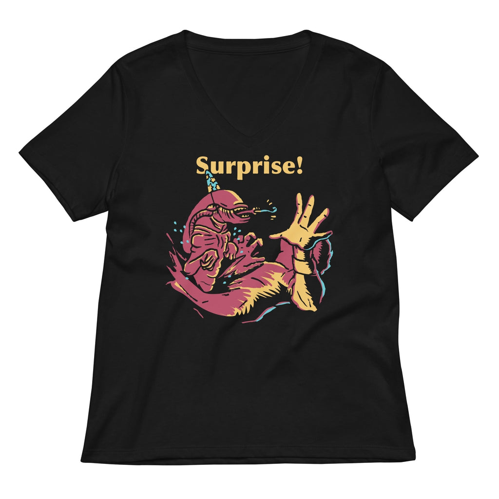Surprise Party! Women's V-Neck Tee Hoodie, Sweatshirt | PureTeeCo.com (Image 1)