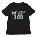 Don't Worry Be Yonce Women's V-Neck Tee Hoodie, Sweatshirt | PureTeeCo.com (Image 1)