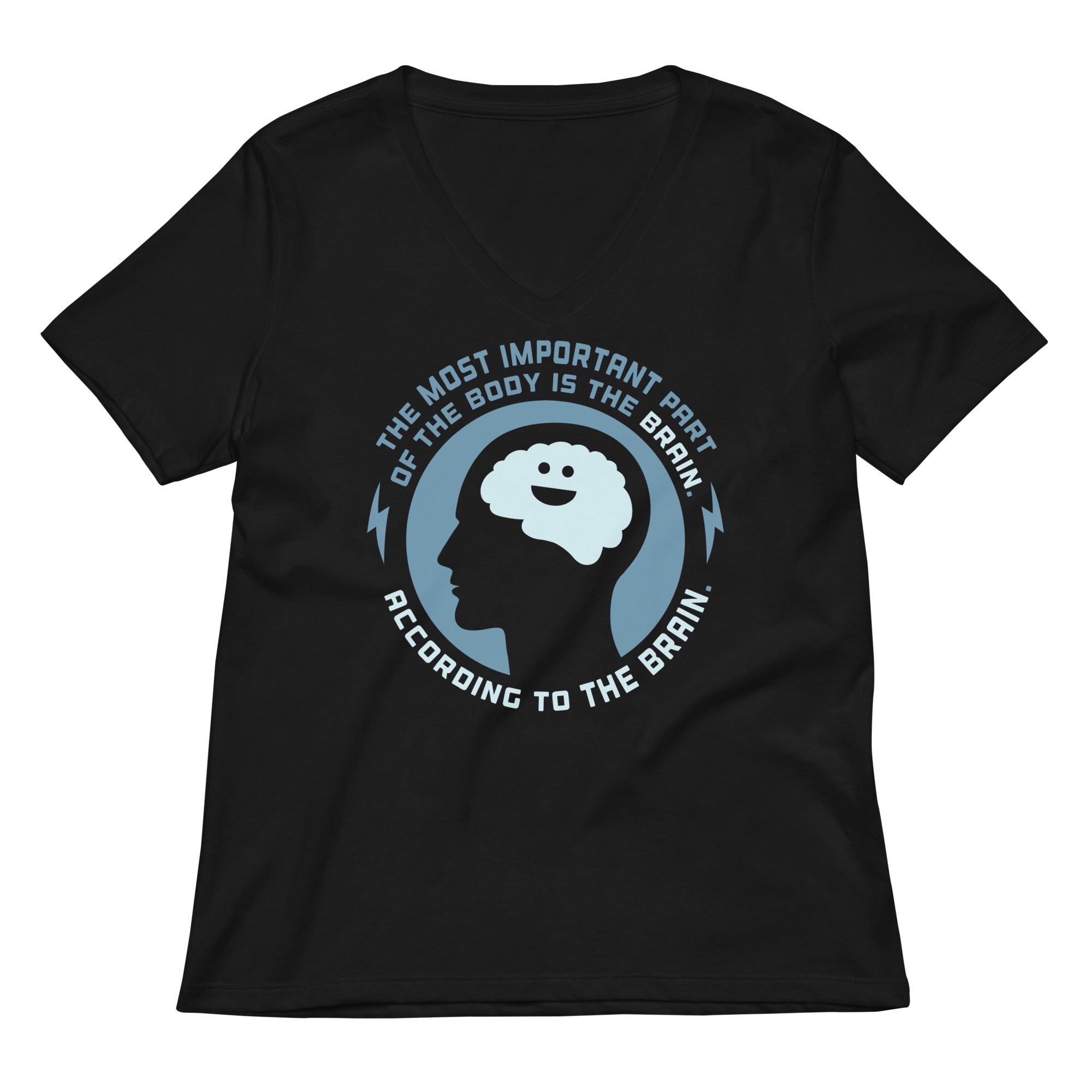 Most Important Part Of The Body Women's V-Neck Tee Hoodie, Sweatshirt | PureTeeCo.com (Image 2)
