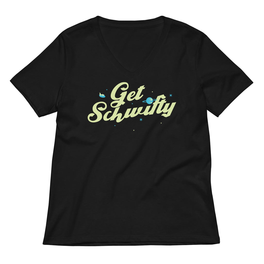 Get Schwifty Women's V-Neck Tee Hoodie, Sweatshirt | PureTeeCo.com (Image 1)