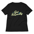 Get Schwifty Women's V-Neck Tee Hoodie, Sweatshirt | PureTeeCo.com (Image 1)