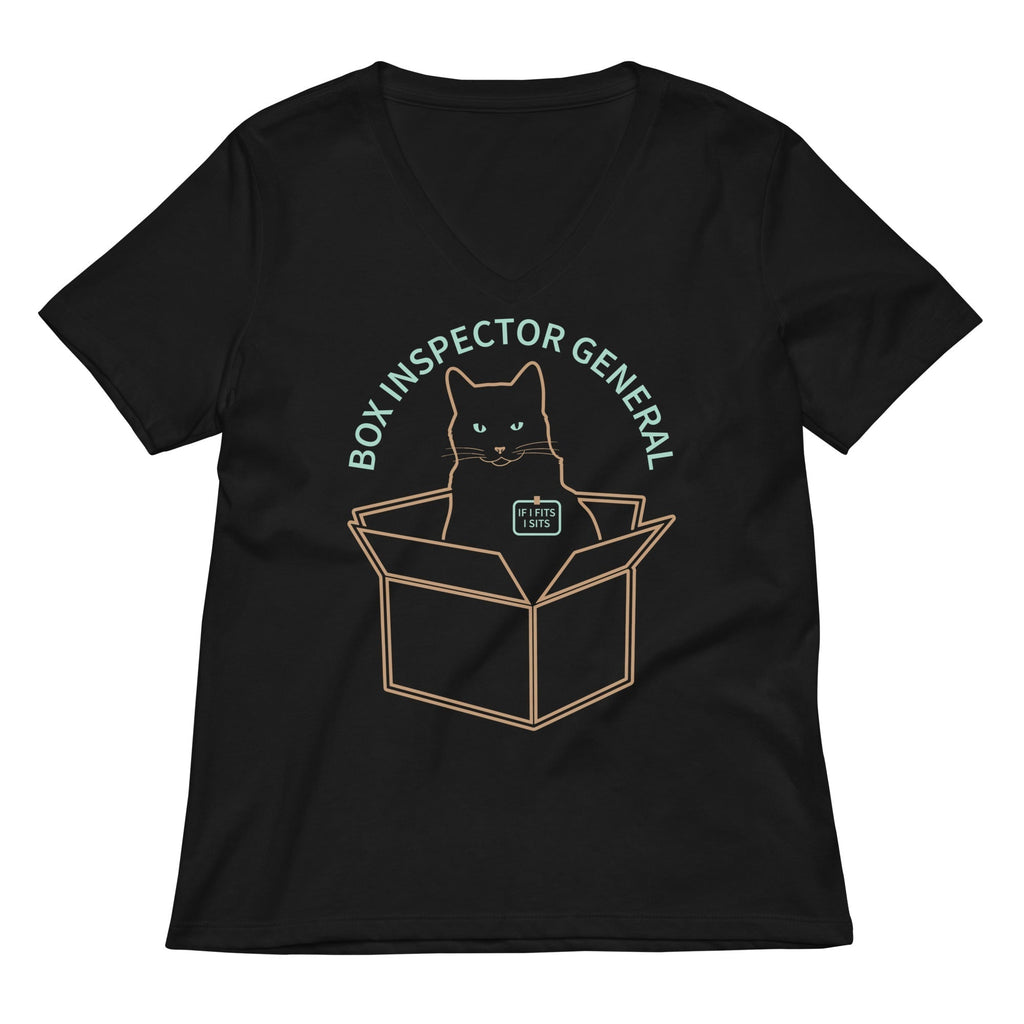 Box Inspector General Women's V-Neck Tee Hoodie, Sweatshirt | PureTeeCo.com (Image 1)