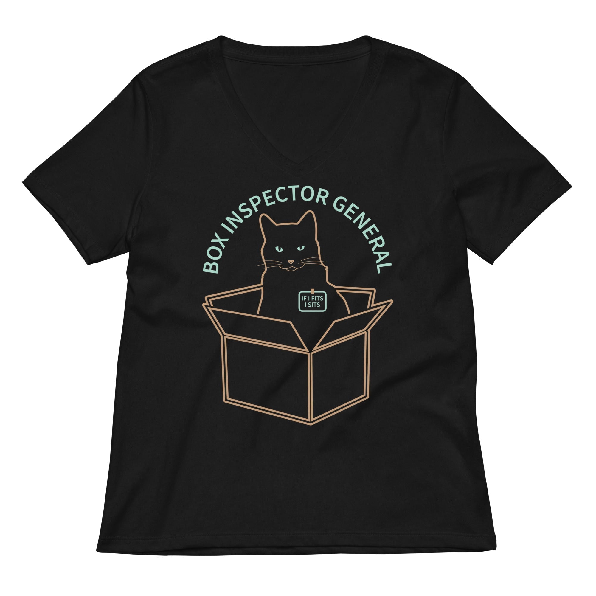 Box Inspector General Women's V-Neck Tee Hoodie, Sweatshirt | PureTeeCo.com (Image 1)