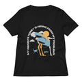 My Favorite Hobby Is Hiding From My Problems Women's V-Neck Tee Hoodie, Sweatshirt | PureTeeCo.com (Image 1)