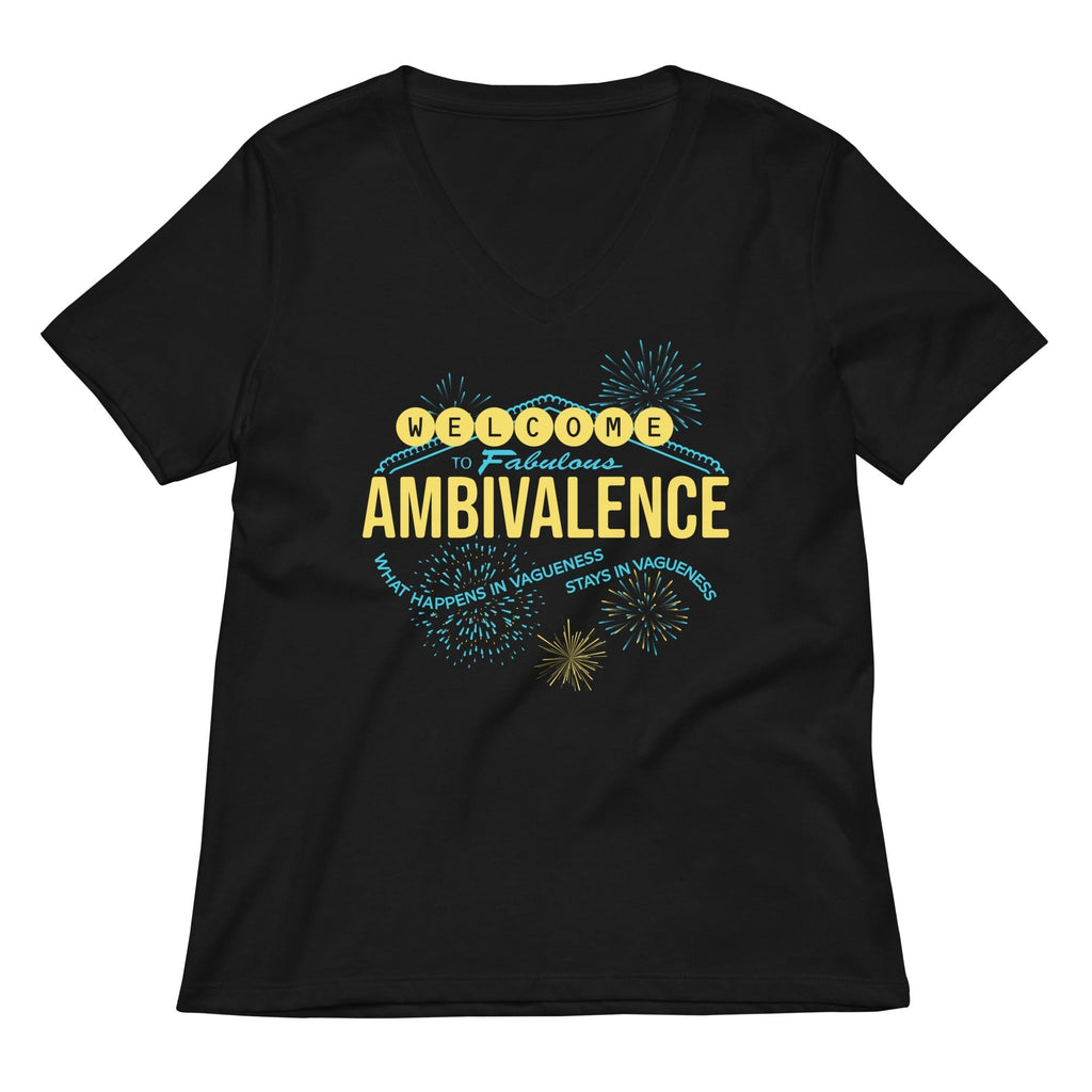 Welcome To Fabulous Ambivalence Women's V-Neck Tee Hoodie, Sweatshirt | PureTeeCo.com (Image 1)