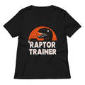 Raptor Trainer Women's V-Neck Tee Hoodie, Sweatshirt | PureTeeCo.com (Image 1)