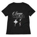 Swan Wars Women's V-Neck Tee Hoodie, Sweatshirt | PureTeeCo.com (Image 1)