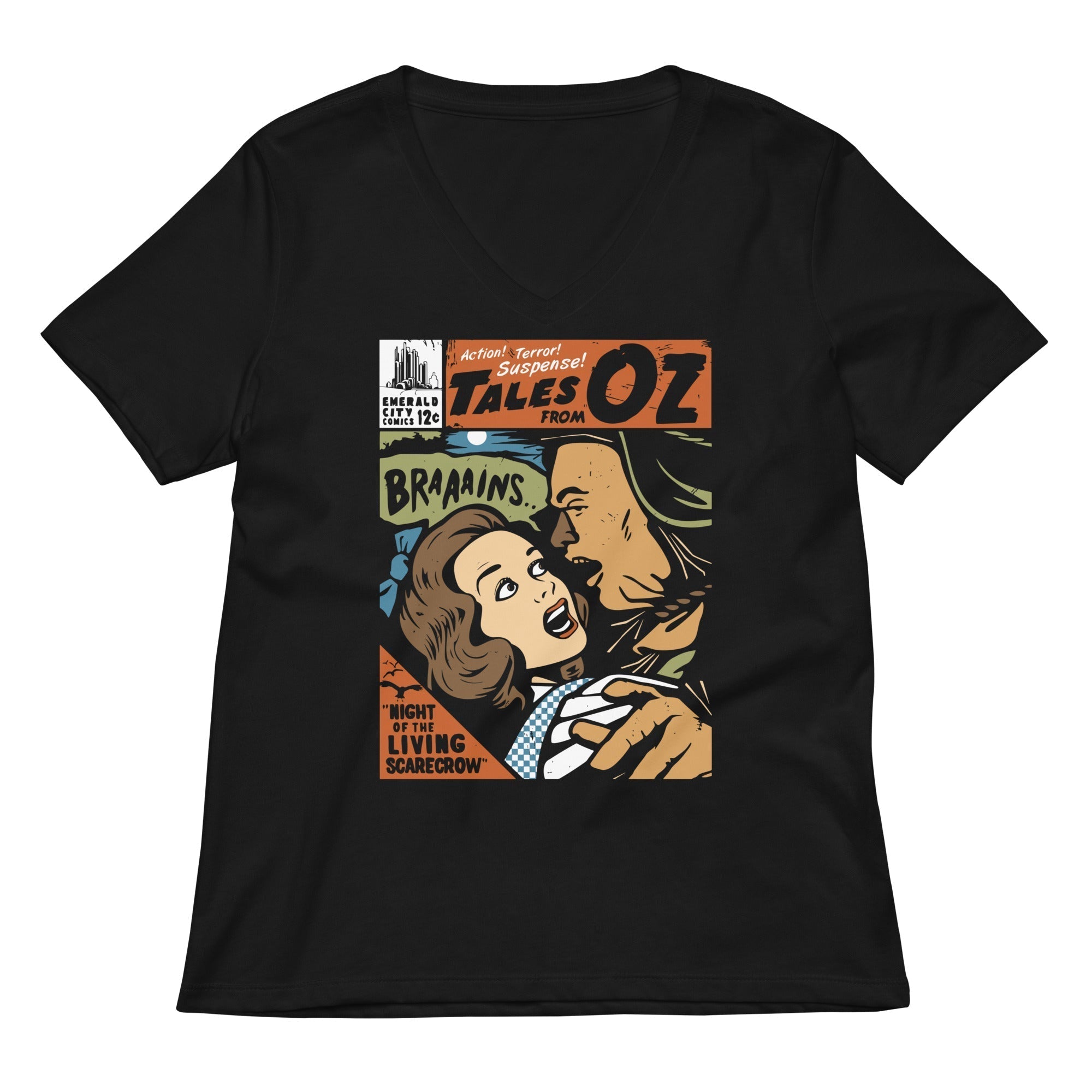 Tales From Oz Women's V-Neck Tee Hoodie, Sweatshirt | PureTeeCo.com (Image 1)