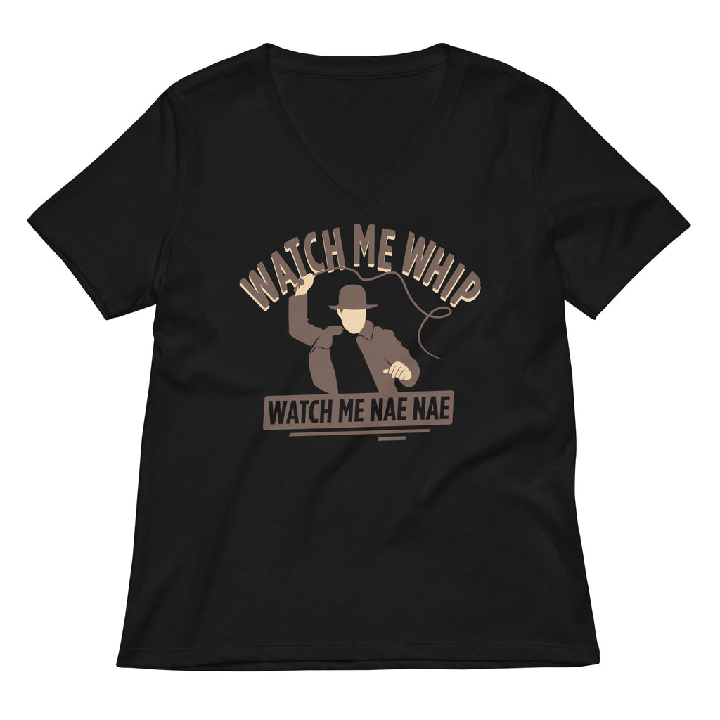 Watch Me Whip Women's V-Neck Tee Hoodie, Sweatshirt | PureTeeCo.com (Image 1)