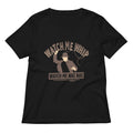 Watch Me Whip Women's V-Neck Tee Hoodie, Sweatshirt | PureTeeCo.com (Image 1)