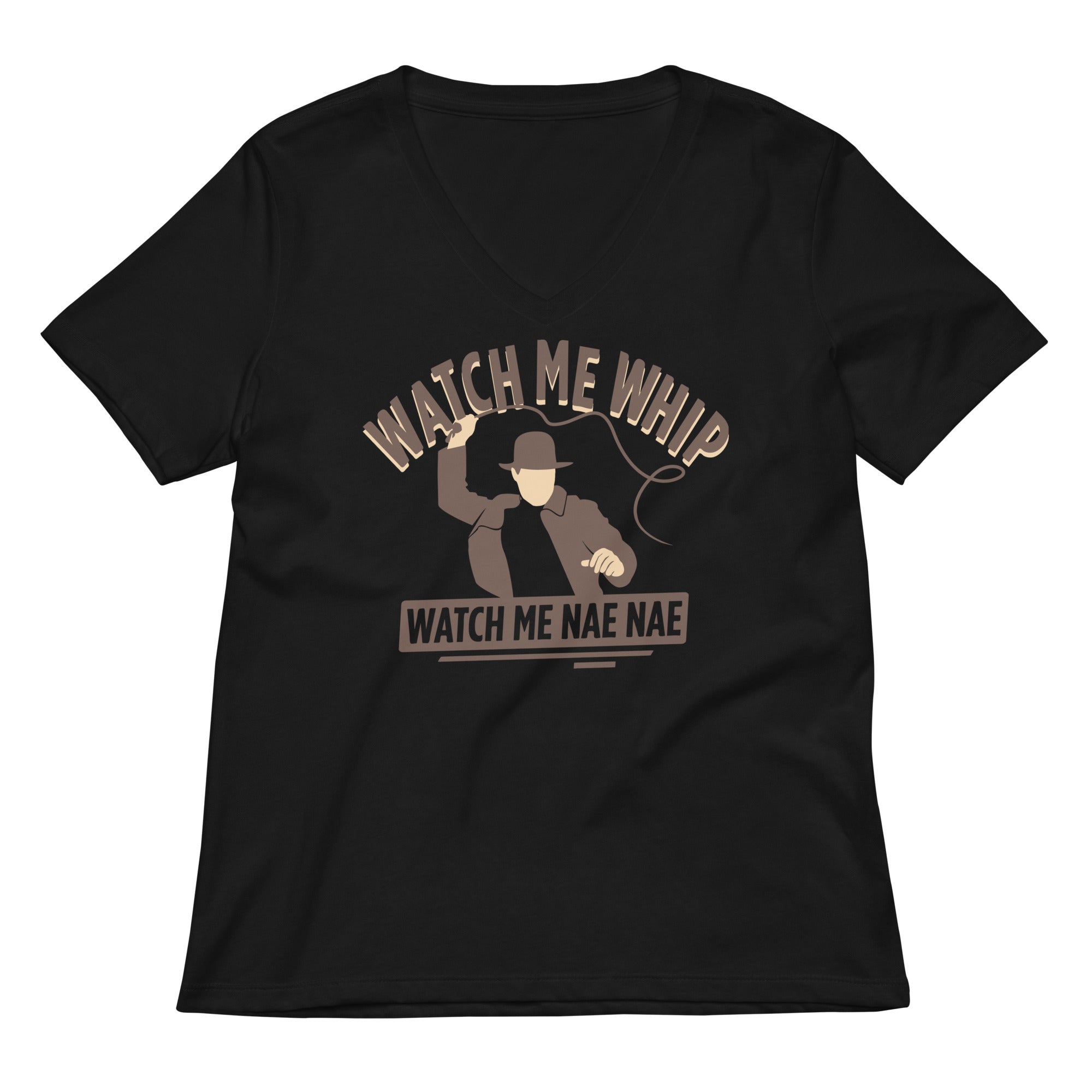 Watch Me Whip Women's V-Neck Tee Hoodie, Sweatshirt | PureTeeCo.com (Image 1)