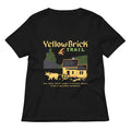 Yellow Brick Trail Women's V-Neck Tee Hoodie, Sweatshirt | PureTeeCo.com (Image 1)