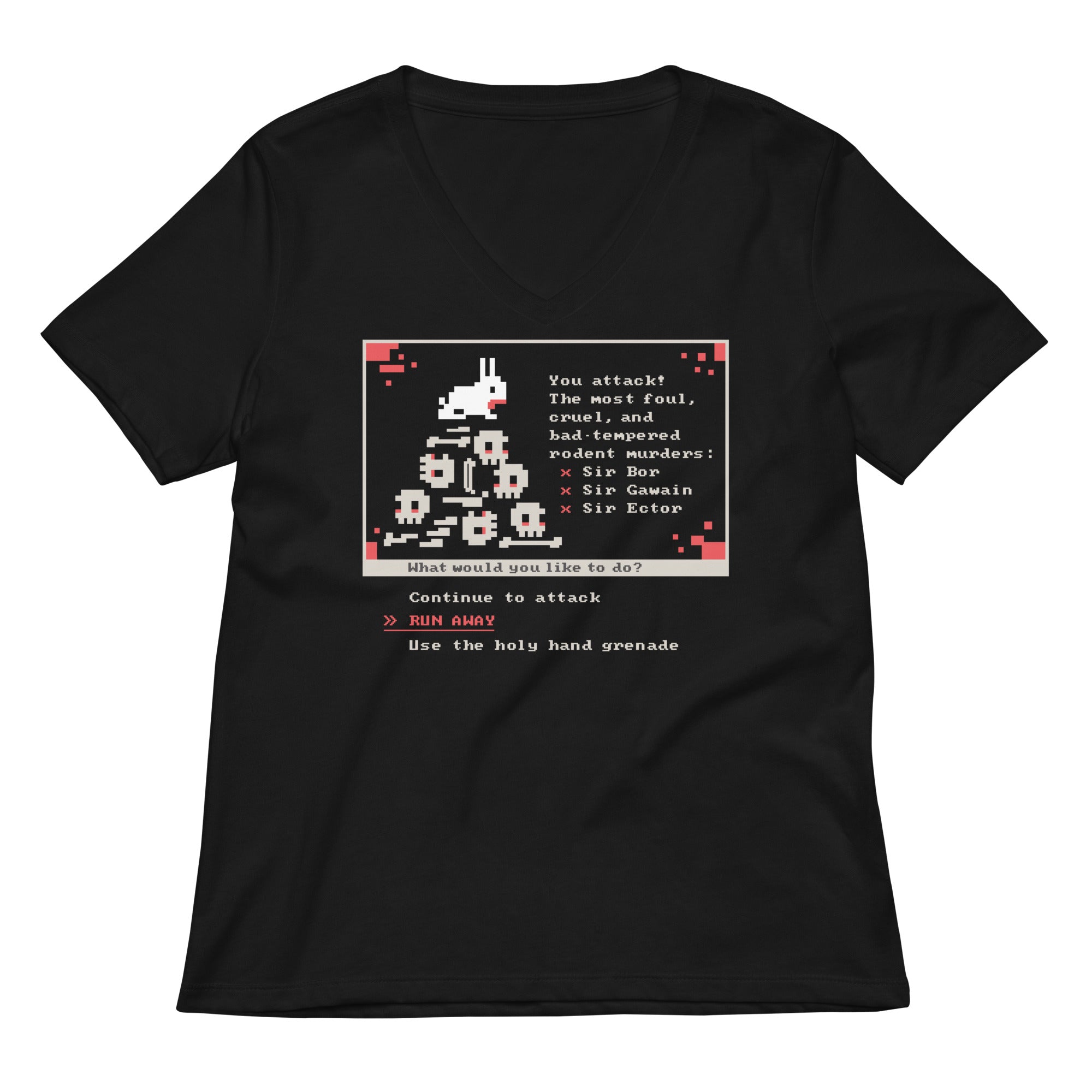 What Would You Like To Do? Women's V-Neck Tee Hoodie, Sweatshirt | PureTeeCo.com (Image 1)