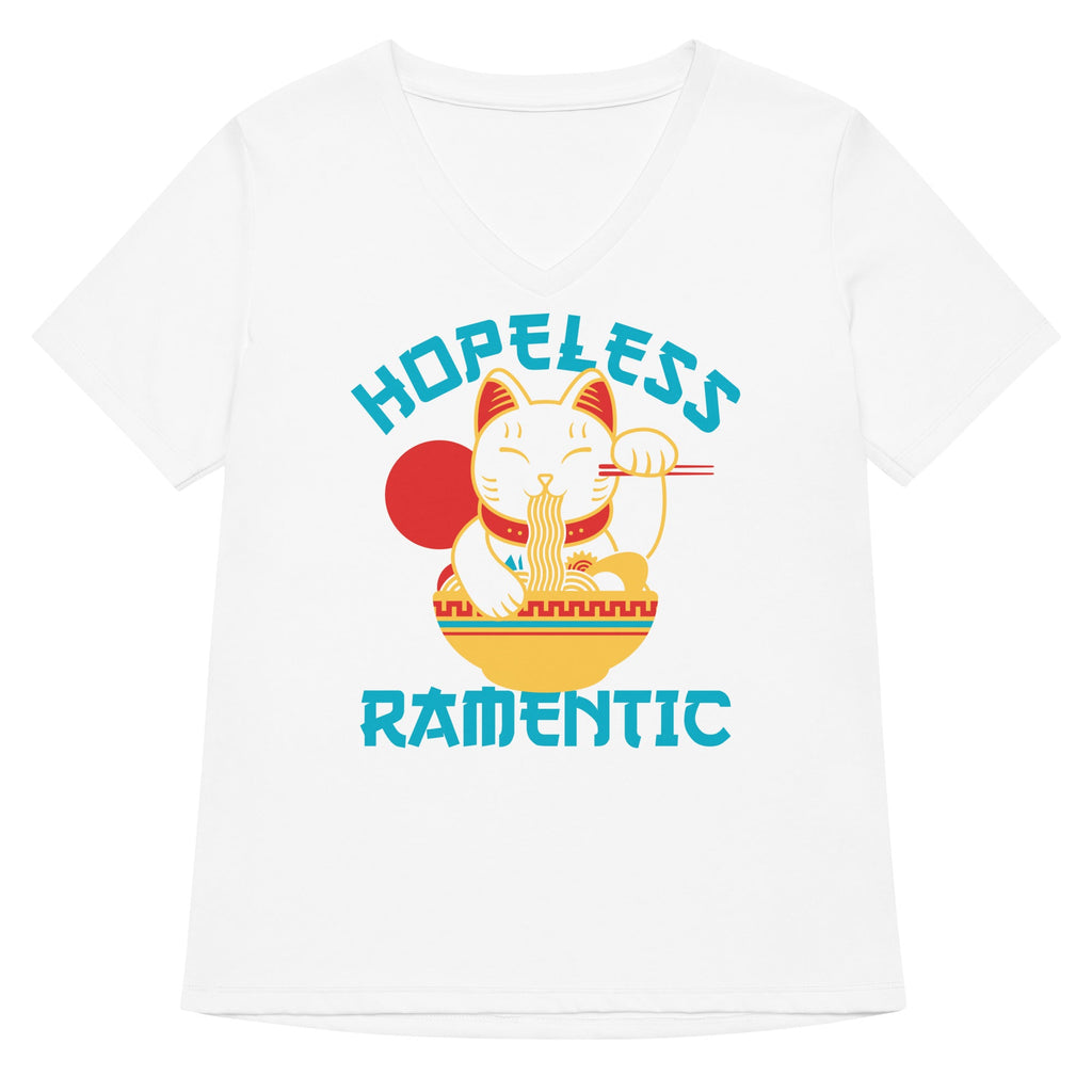 Hopeless Ramentic Women's V-Neck Tee Hoodie, Sweatshirt | PureTeeCo.com (Image 4)