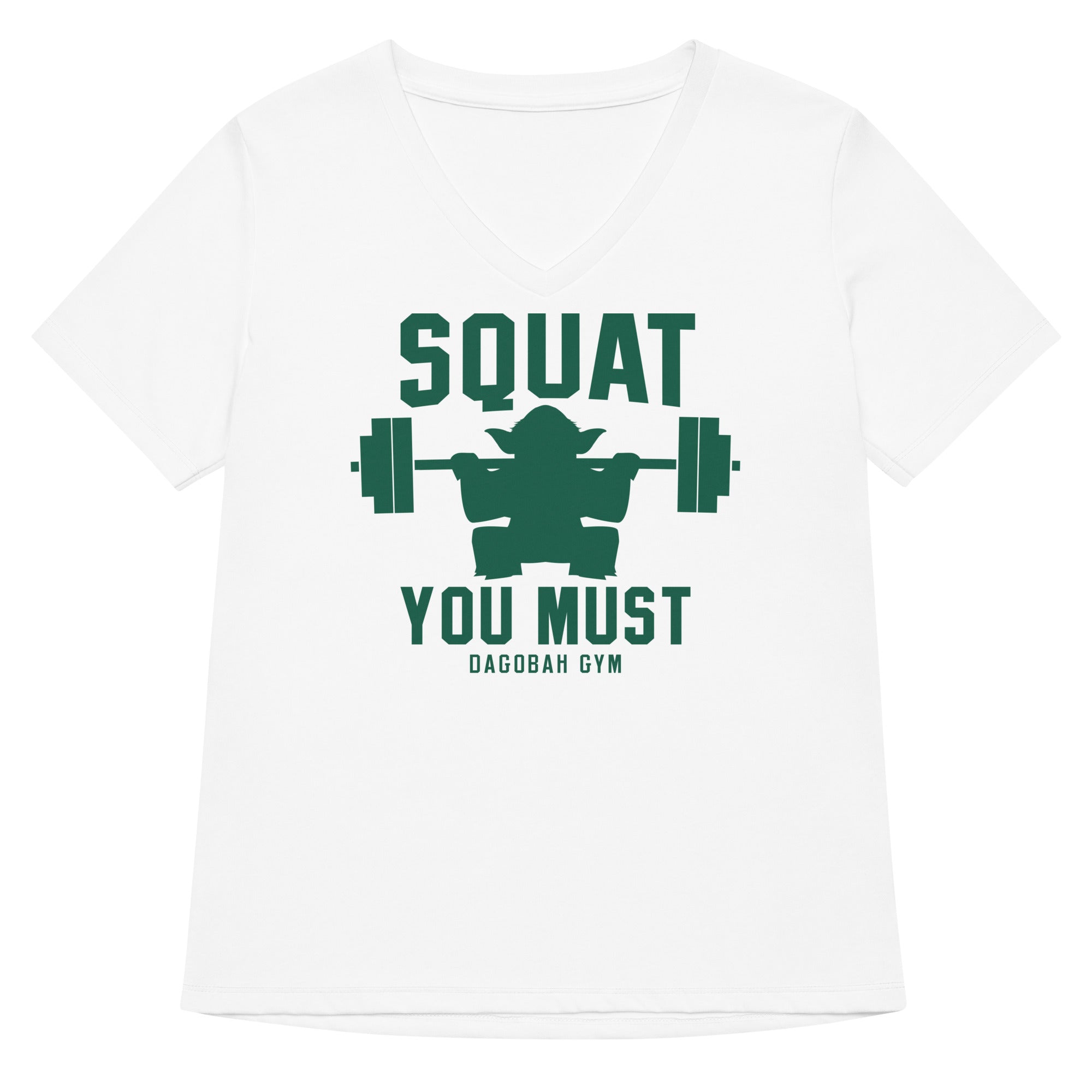 Squat You Must Women's V-Neck Tee Hoodie, Sweatshirt | PureTeeCo.com (Image 1)