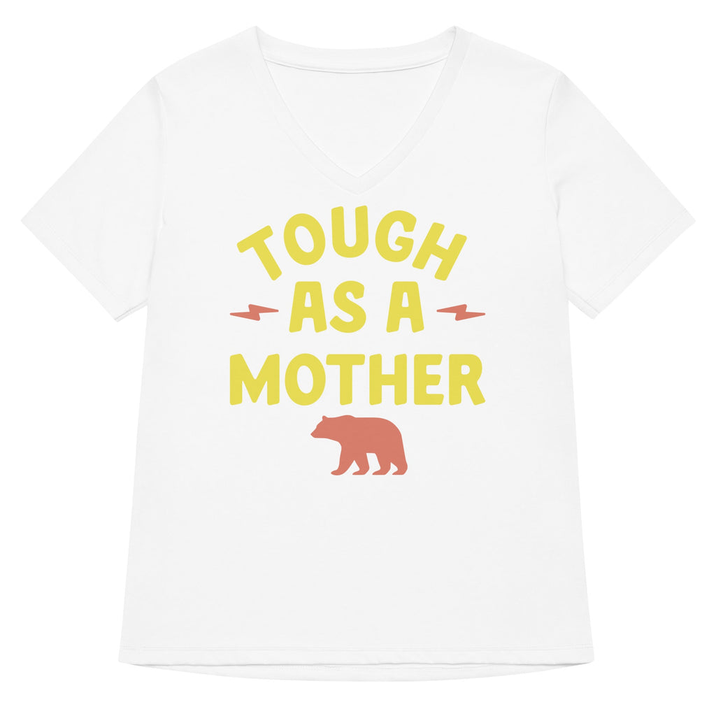 Tough As A Mother Women's V-Neck Tee Hoodie, Sweatshirt | PureTeeCo.com (Image 5)
