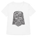 Star Words Women's V-Neck Tee Hoodie, Sweatshirt | PureTeeCo.com (Image 1)