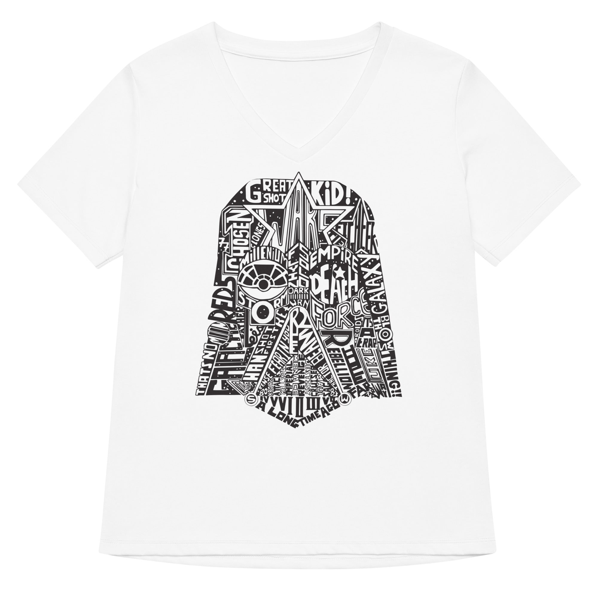 Star Words Women's V-Neck Tee Hoodie, Sweatshirt | PureTeeCo.com (Image 1)