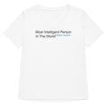 Most Intelligent Person in the World Citation Needed Women's V-Neck Tee Hoodie, Sweatshirt | PureTeeCo.com (Image 1)