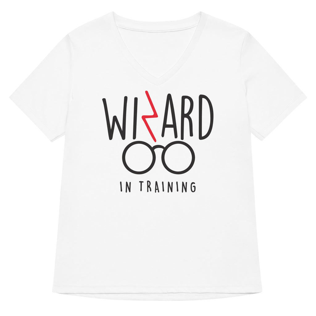 Wizard In Training Women's V-Neck Tee Hoodie, Sweatshirt | PureTeeCo.com (Image 3)