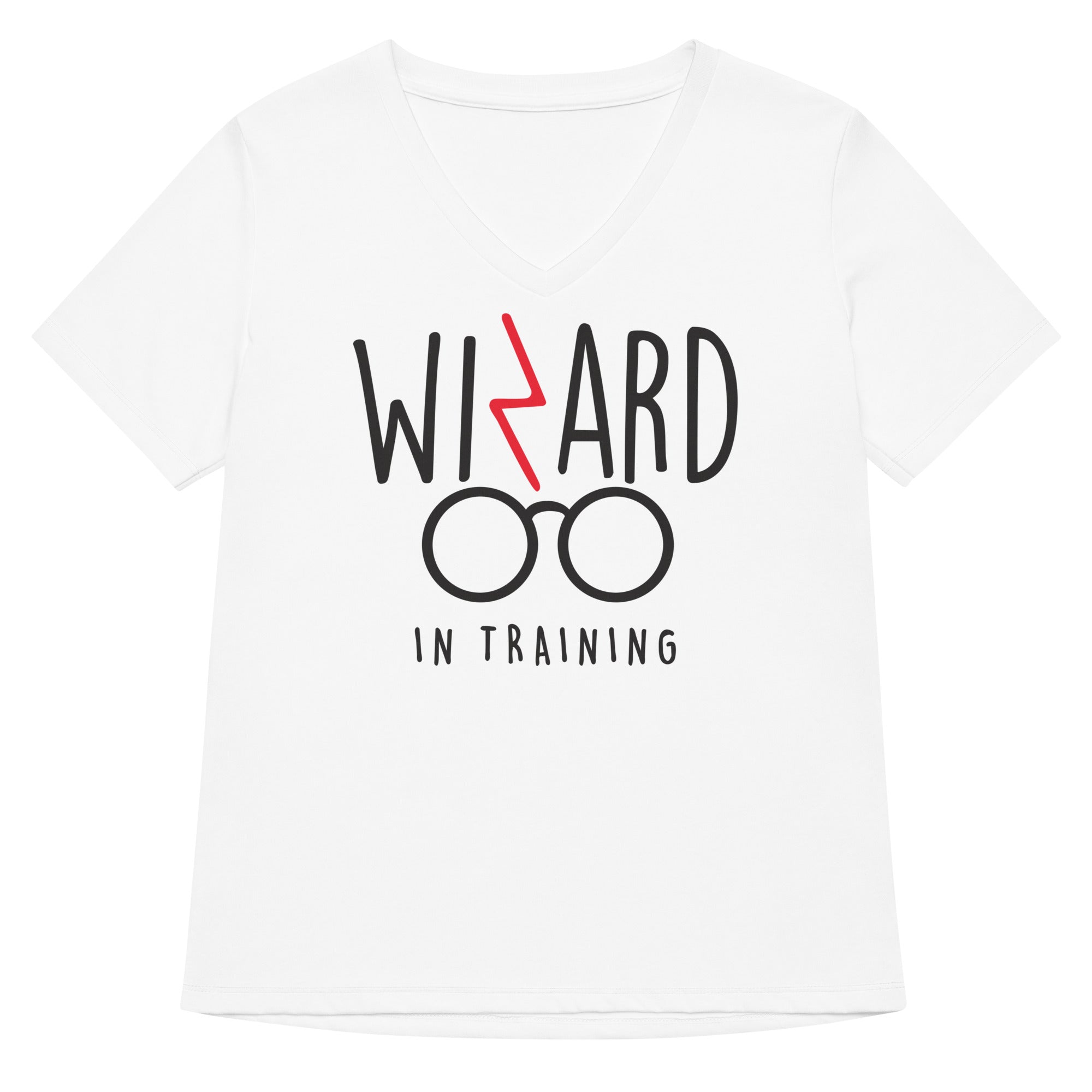 Wizard In Training Women's V-Neck Tee Hoodie, Sweatshirt | PureTeeCo.com (Image 3)