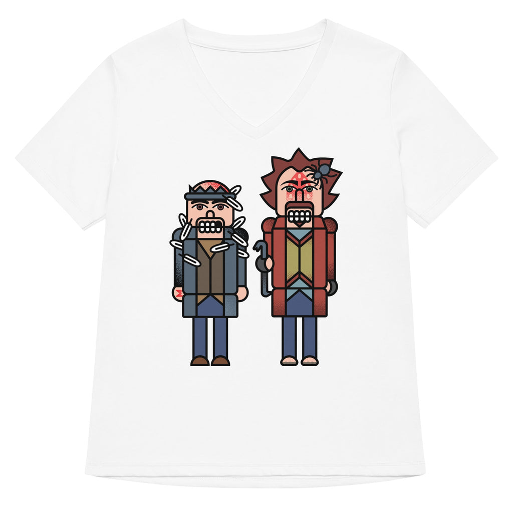 The Nutcrackers Women's V-Neck Tee Hoodie, Sweatshirt | PureTeeCo.com (Image 4)